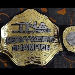 TNA NEW World Heavyweight Wrestling Championship Replica Belt 2mm Brass Adult