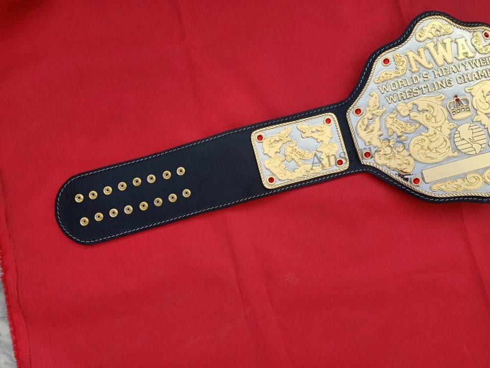 s-l960_63 NWA Big Gold Heavyweight Wrestling Champion Belt 2mm Brass - Image 8