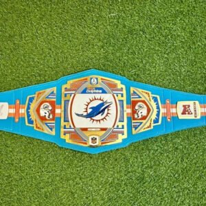 New Miami Dolphins NFL World Championship Replica Title Belt 2MM Brass