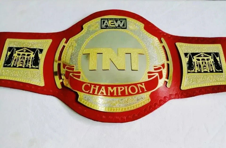 s-l960_64_bacabba3-3f74-451e-834c-8df5ac4cfbf2 AEW TNT CHAMPION BELT BRASS PLATES 2MM BRASSTNT BELT AEW RED STRAP