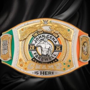 WWE John Cena Farewell Spinner 2025 Dublin Championship Belt Adult Replica 4MM