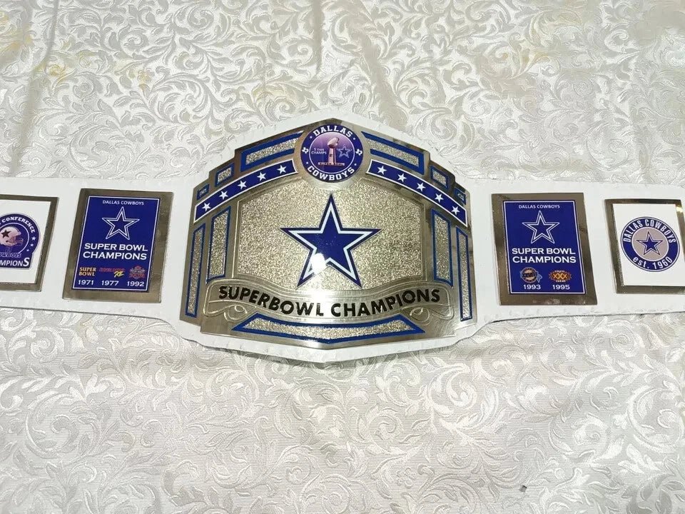 s-l960_69_dea40672-5a64-47d4-9c81-e91e1c0886e9 New Superbowl Dallas Cowboys Championship Title Belt Adult Size Leather 2MM Brass