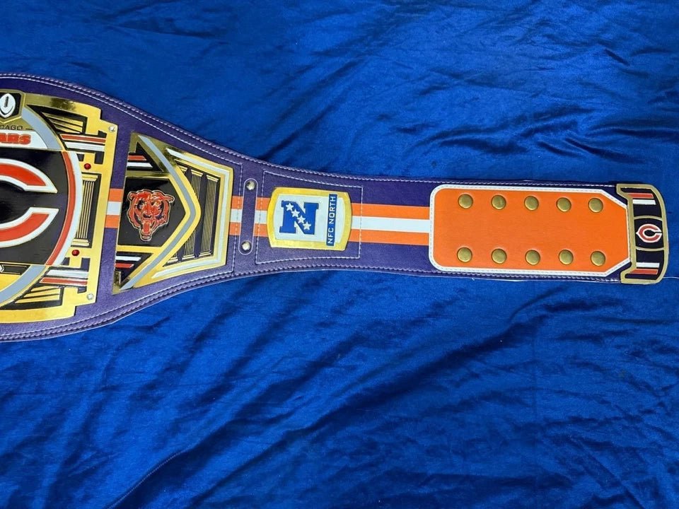 s-l960_6_89a23db0-f67a-4b34-9e49-f4854316e3ba Chicago Bears Championship Replica Belt 2mm Brass NFL Fan Collectible Display - Image 3