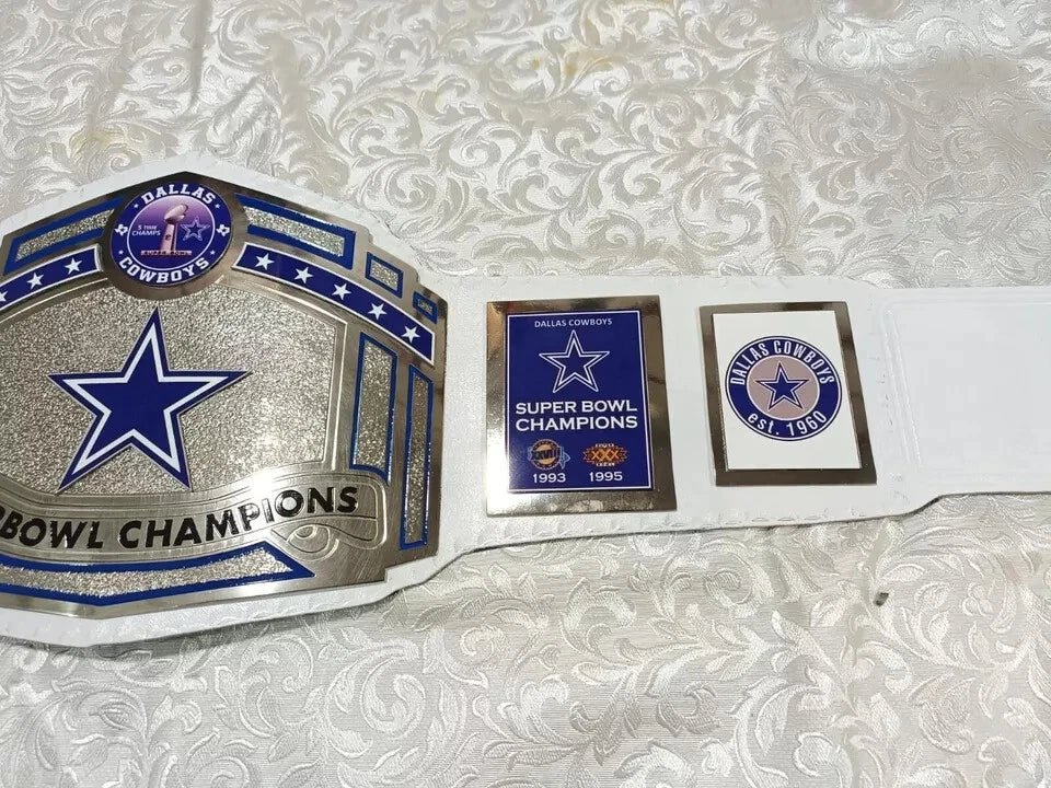 s-l960_72_c3f8efc8-6361-4af4-9854-0fce6368cae6 New Superbowl Dallas Cowboys Championship Title Belt Adult Size Leather 2MM Brass - Image 4