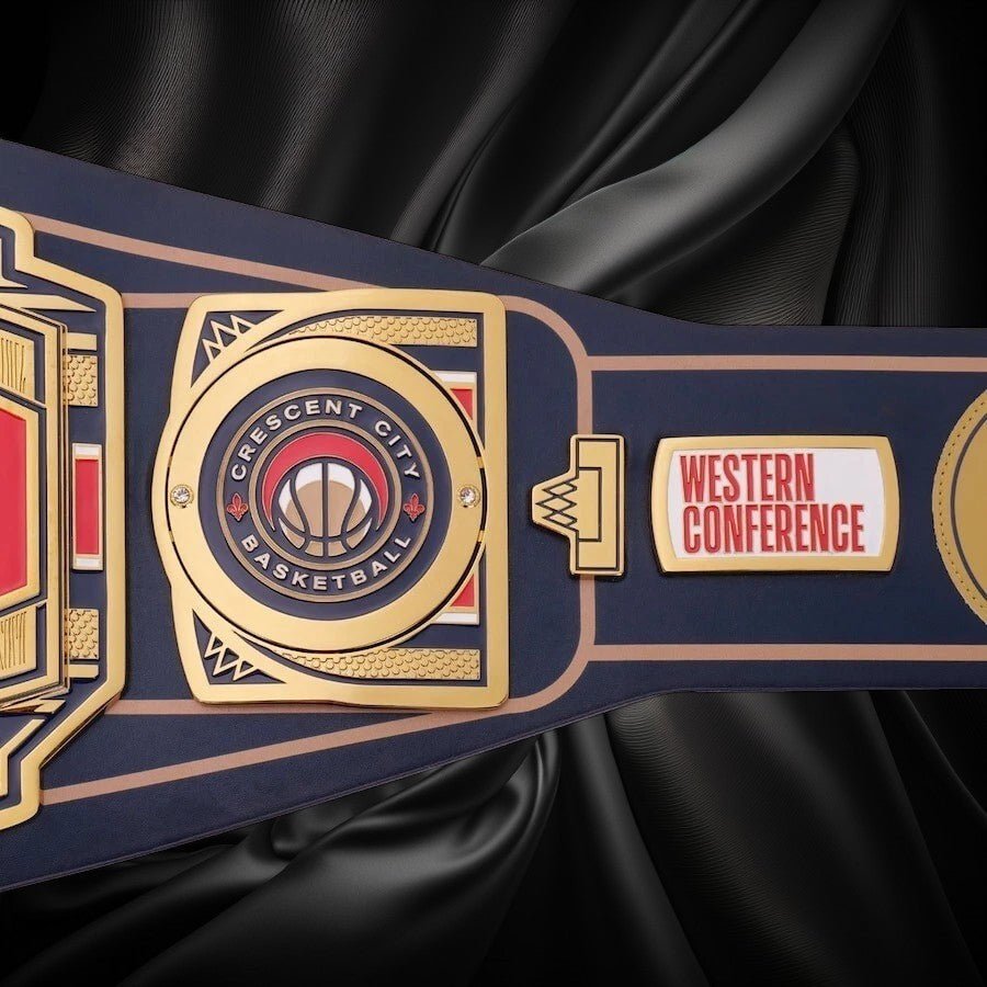 s-l960_88_da4b15bb-a6e6-404f-9da5-6bb8fbc77a13 New Orleans Pelicans NBA 2mm Championship Belt Gold Plated Real Leather