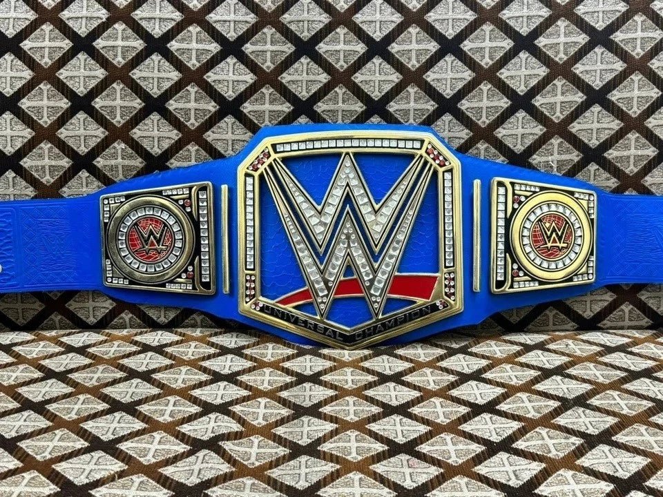 s-l960_8_94a663e0-be16-4b17-bf02-ff6b84617948 WWE Blue Universal Heavy Weight Championship Replica Title Belt Blue Adult Size 4mm Zinc - Image 3