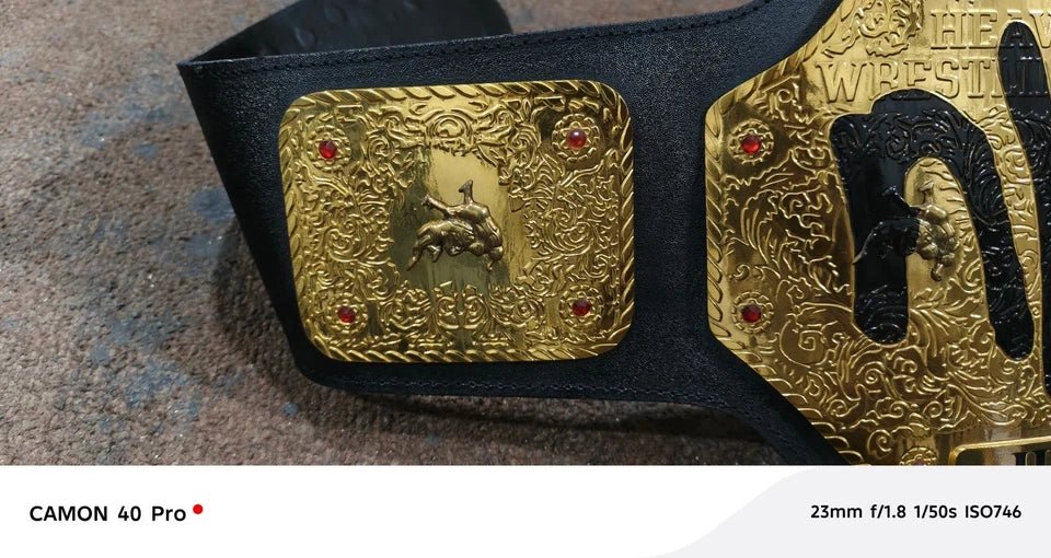 s-l960_95 NWO Hulk Hogan Big Gold NWO Championship Belt 2MM Brass - Real Leather Strap - Free Shipping - Image 5