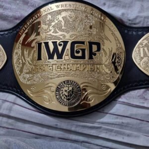 IWGP Tag Team Championship T Belt Adult Size 2mm Brass Cowhide upgrade leather