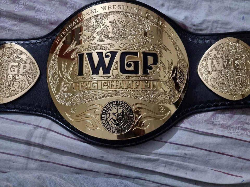 s-l960_c44e8fb4-5f14-4102-b8df-cc5c8afffa6d IWGP Tag Team Championship T Belt Adult Size 2mm Brass Cowhide upgrade leather
