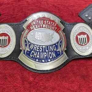 United States Heavyweight Wrestling Champion Belt 4mm Zinc Dual Gold Plated
